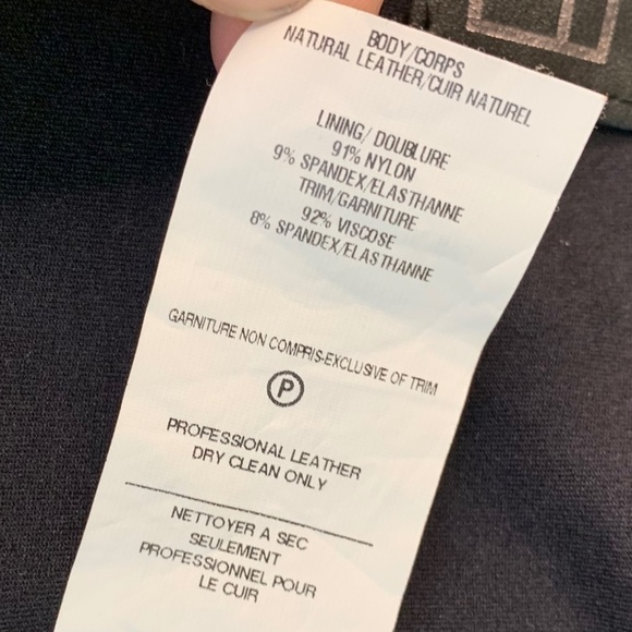 La Pina By David Helwani Black Leather Bralette Crop Top Size Medium (1343) - Picture 6 of 11